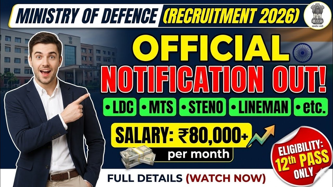 Ministry of Defence Stenographer Official Notification Out
