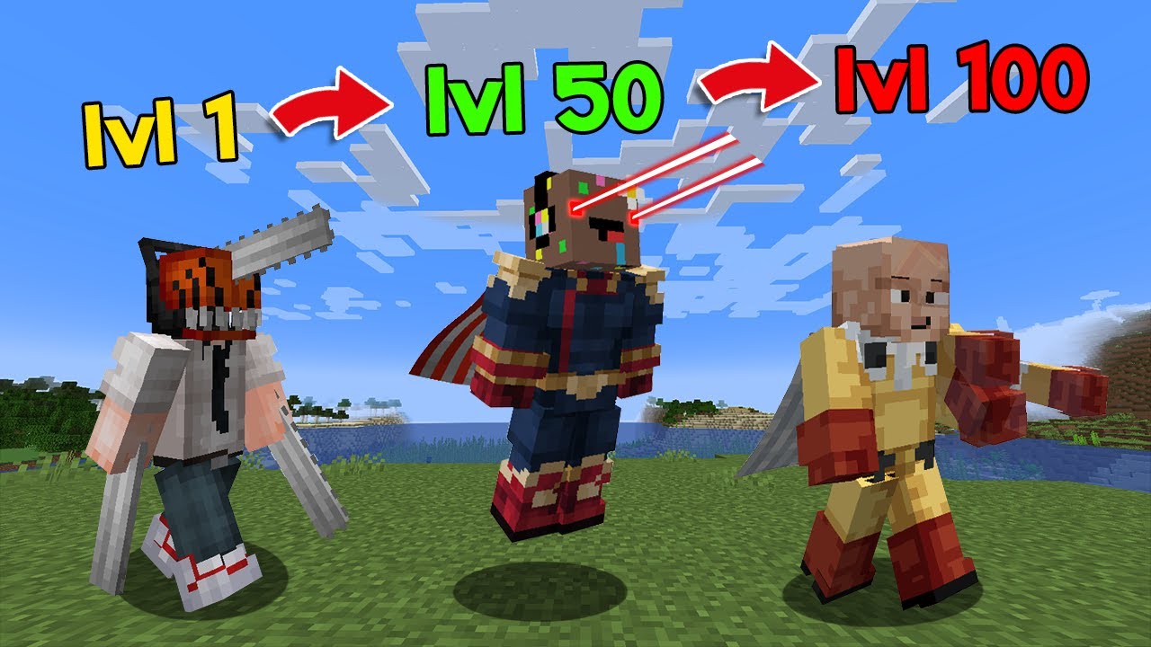 Finir Minecraft mais toutes les 30sec je me change en Super Héros..