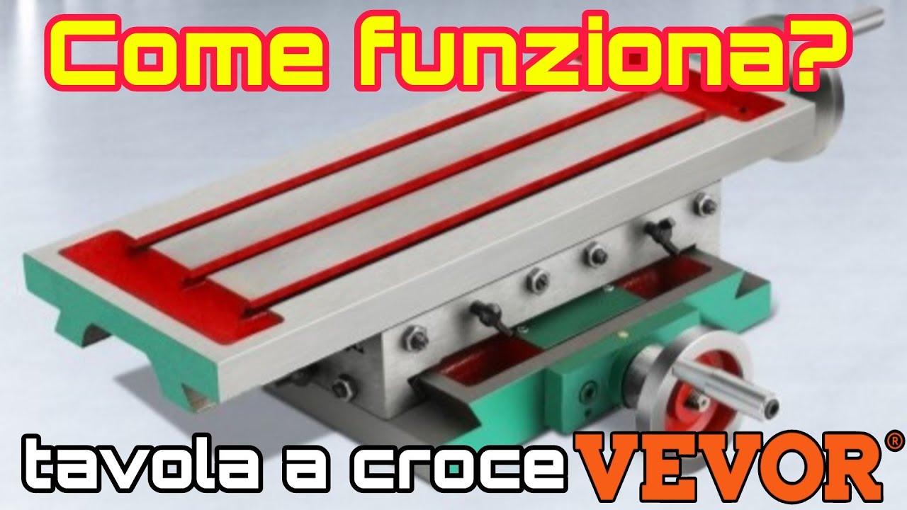 Fresa e Tornio con il trapano a colonna? Con la tavola a croce VEVOR si può! Provata in garage