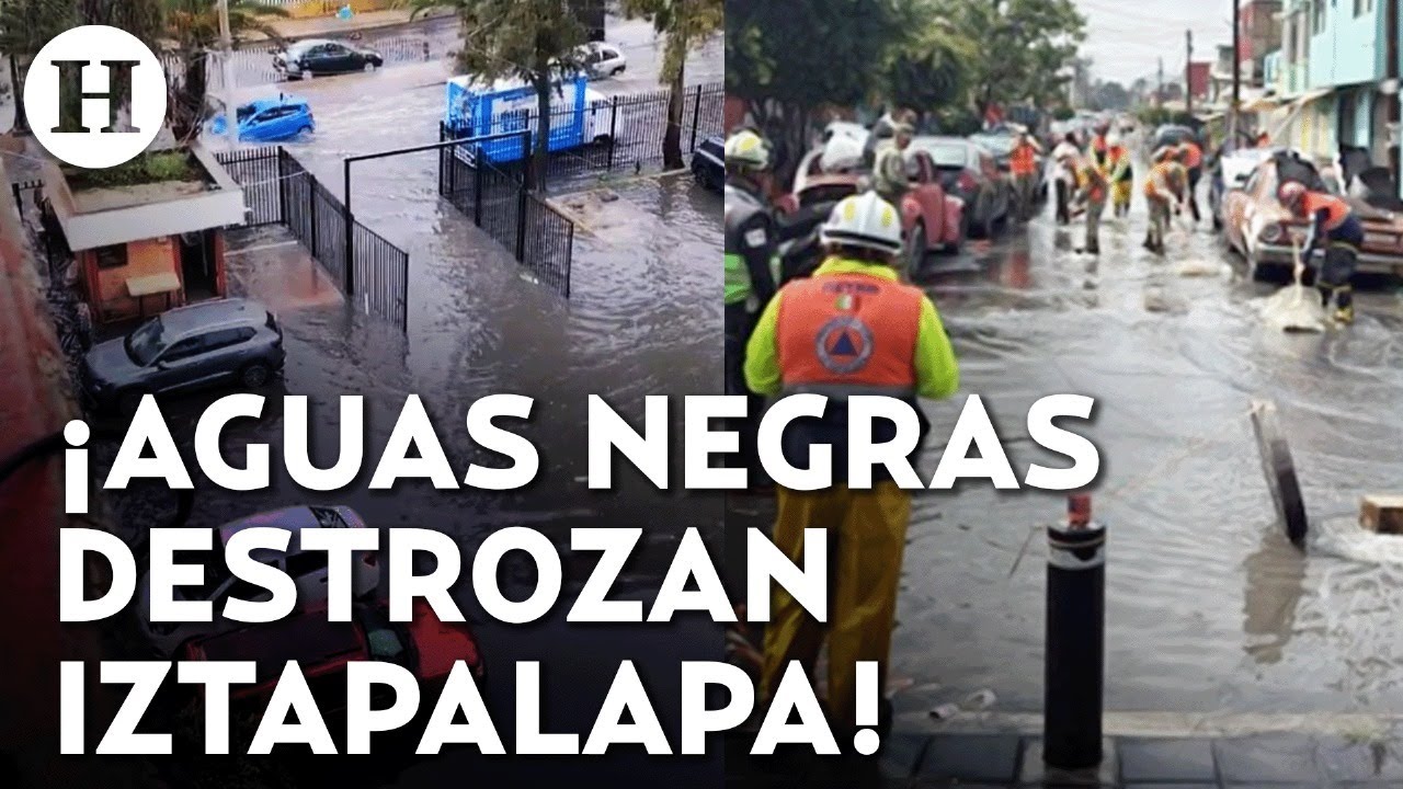 ¡CDMX colapsa en aguas negras! Vecinos de Iztapalapa pierden hogares y bienes tras inundaciones