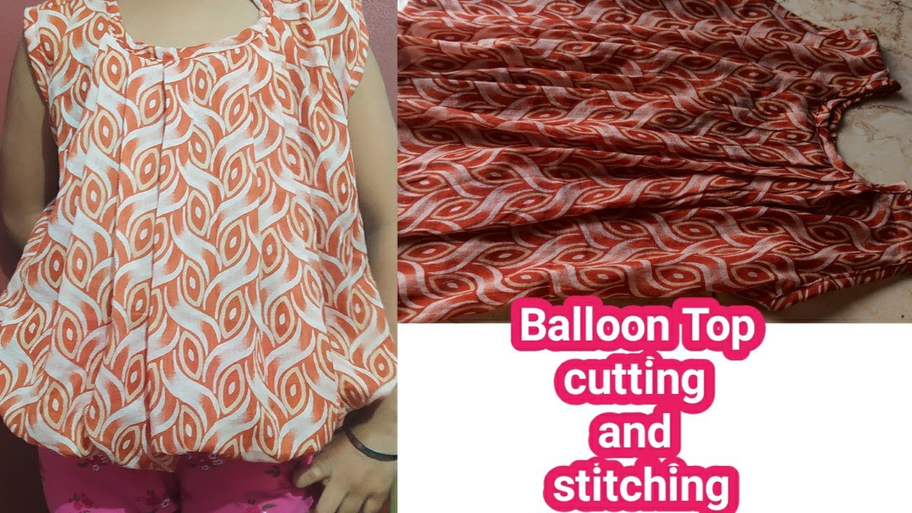 Balloon Top cutting and stitching #stitching #sewing #saritashailitutorials