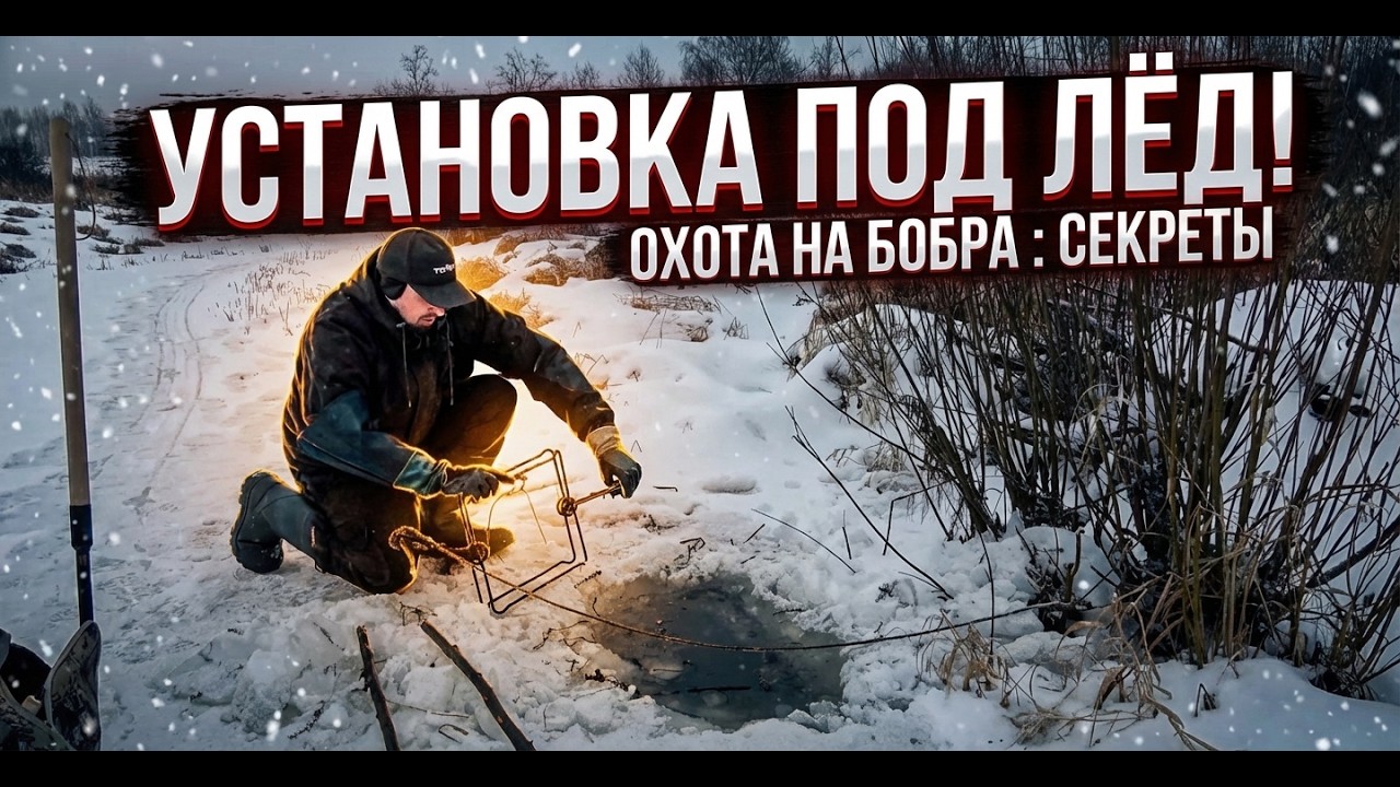 Проверка капканов на бобра / Охота на бобра #49.2