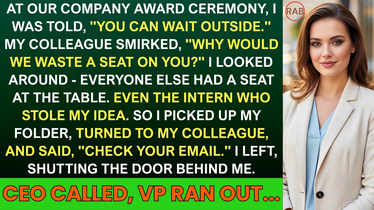 They Banned Me From the Award Ceremony — Then I Sent One Email That Changed Everything