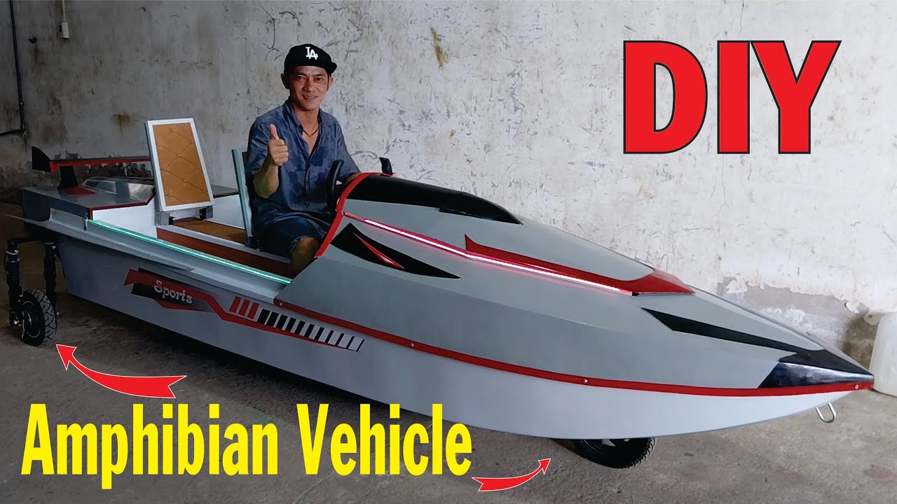 I made my own amphibious vehicle part 3 is in the final stages of completion