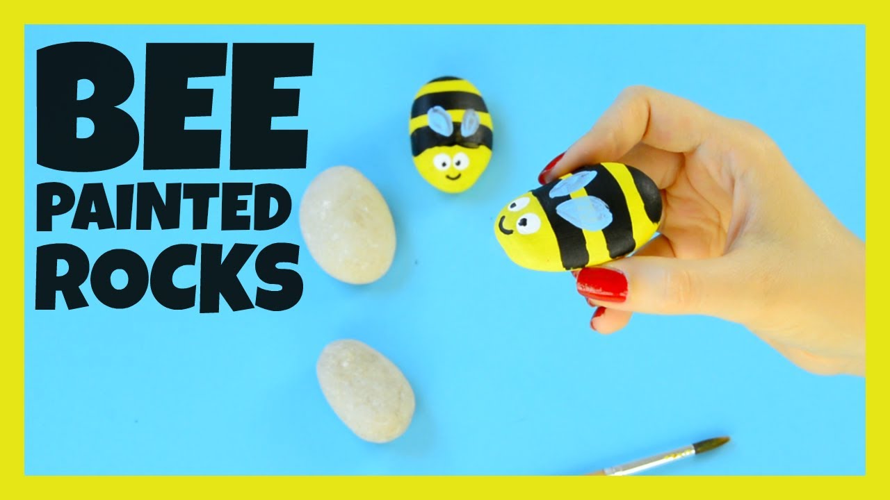 Bee Painted Rocks Craft for Kids