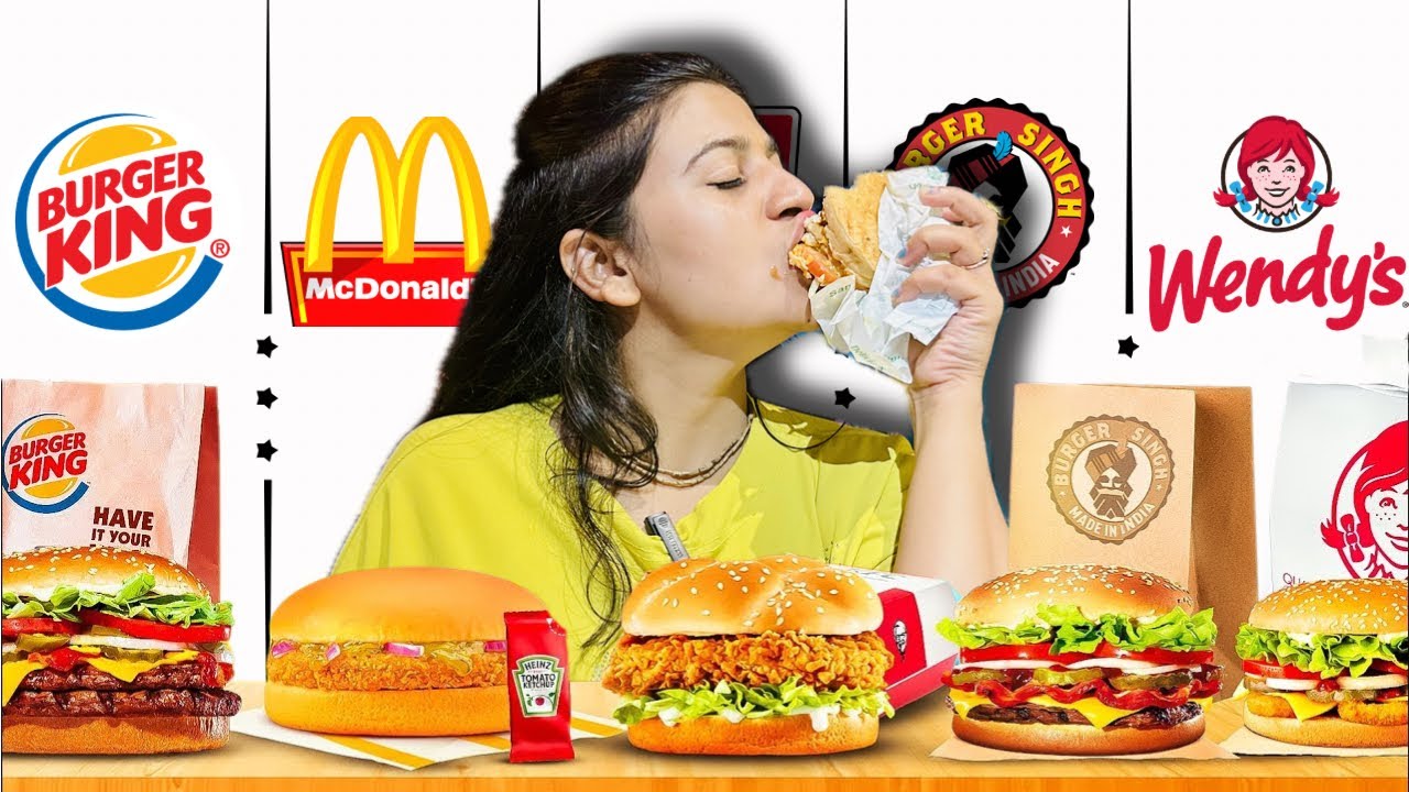 Trying Top 5 Most Selling Burgers in India