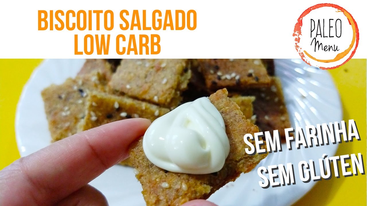 Massas Low Carb: Biscoito Salgado | Paleo Menu App