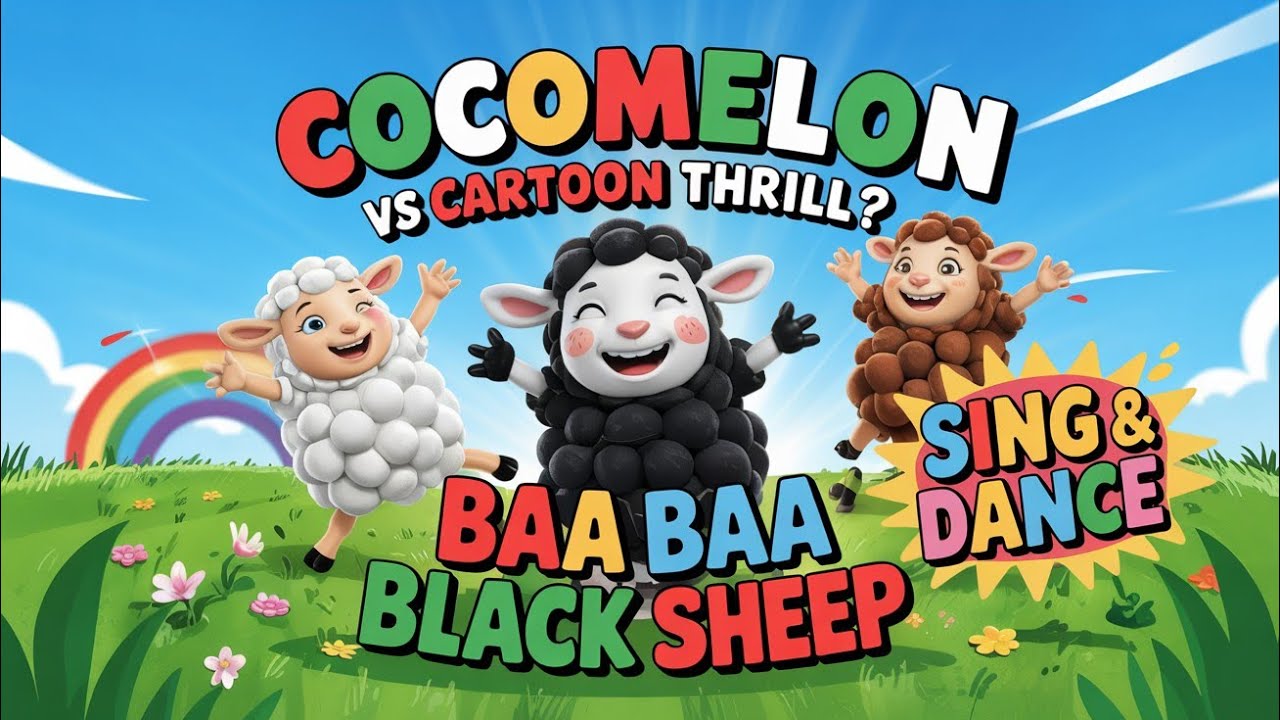 Cocomelon Vs Cartoon Thrill | Baa Baa Black Sheep | Kids songs | Nursery Rhymes