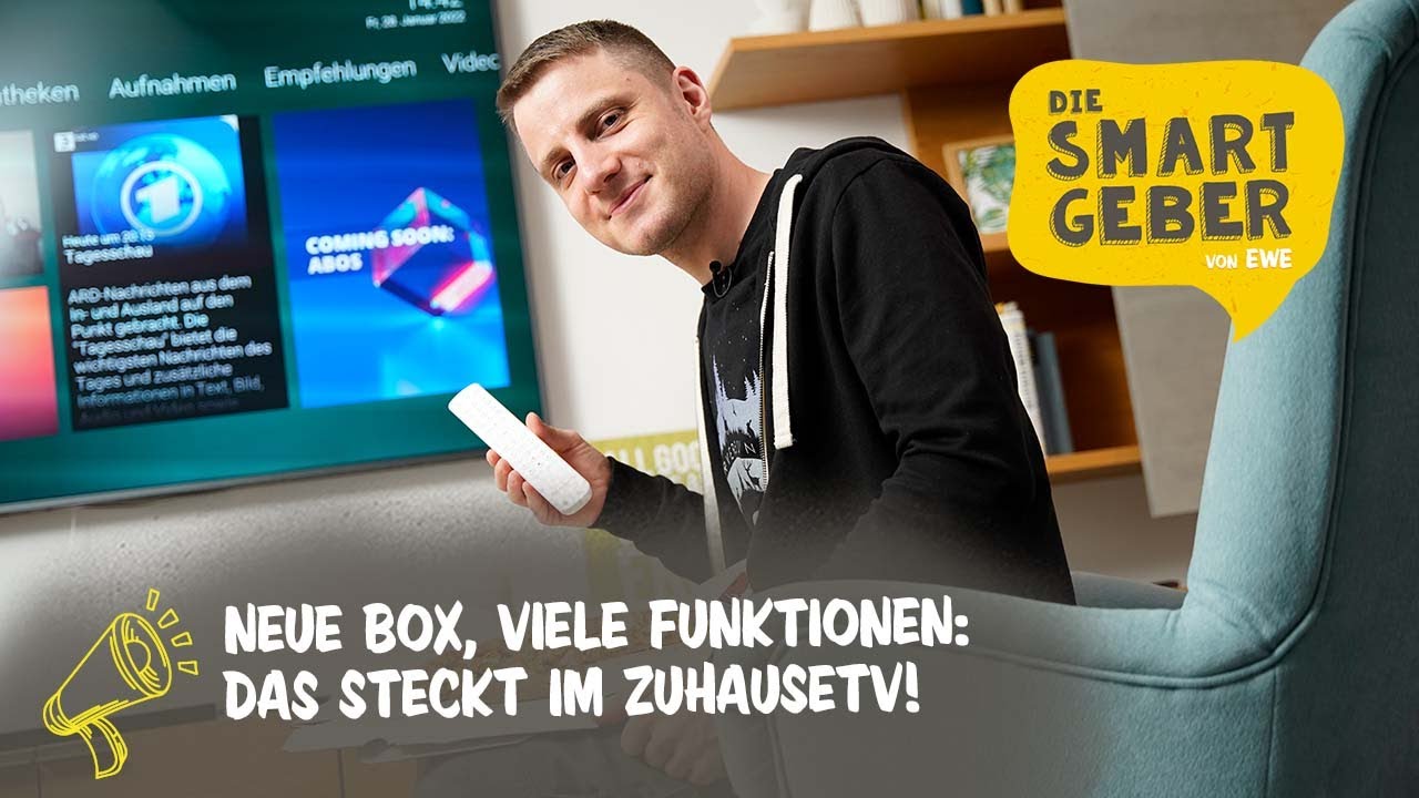 Filme, Fernsehen und viel mehr: SMARTGEBER Jan zeigt euch die besten Funktionen des EWE ZuhauseTV!