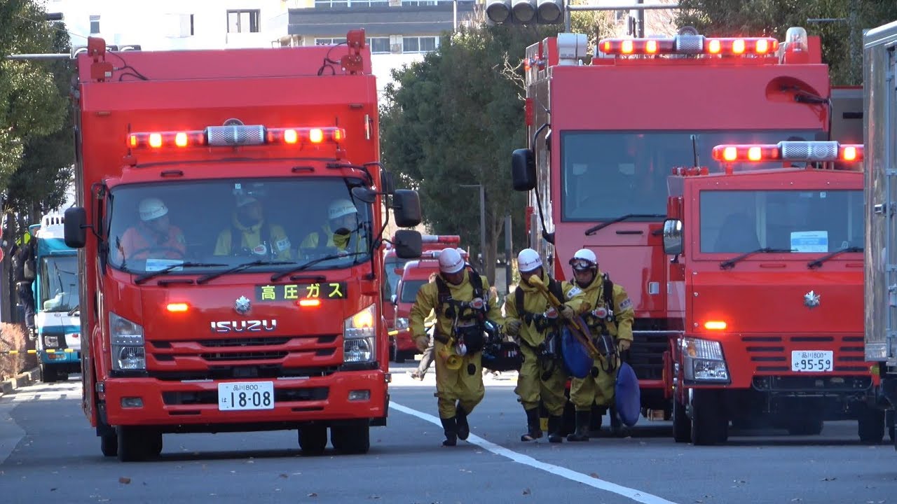 ハイパーレスキュー緊急走行2024!!弾道ミサイルの一部が落下し化学物質による被害が発生!!小池都知事もアルファードで乗り付ける!!Japanese Hyper Rescue