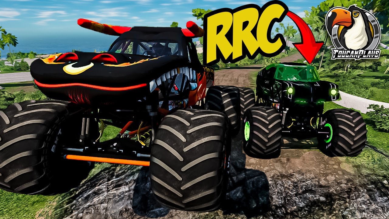 Гонки на монстр-траках и фристайл в BeamNG.drive от RRC Family Gaming (BeamNG)