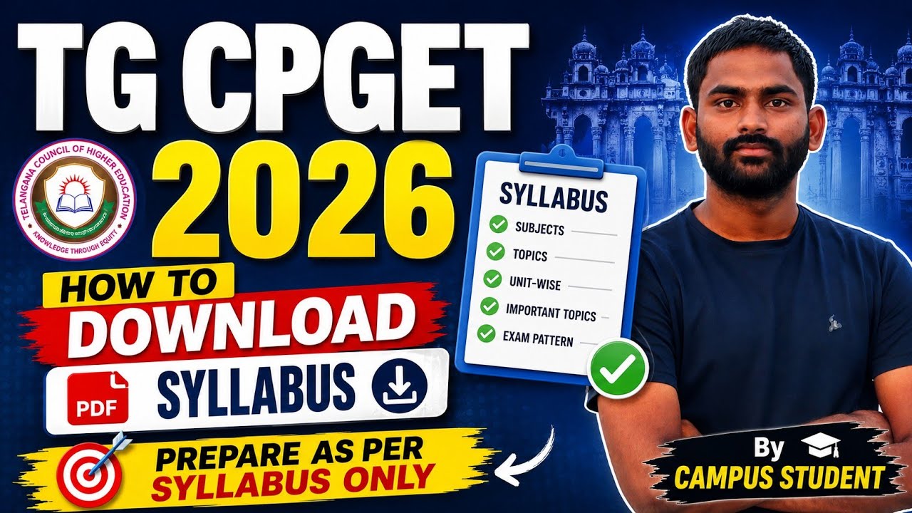 TG CPGET 2026 | How to Download Syllabus ? Check your syllabus & prepare well #campusstudent #cpget
