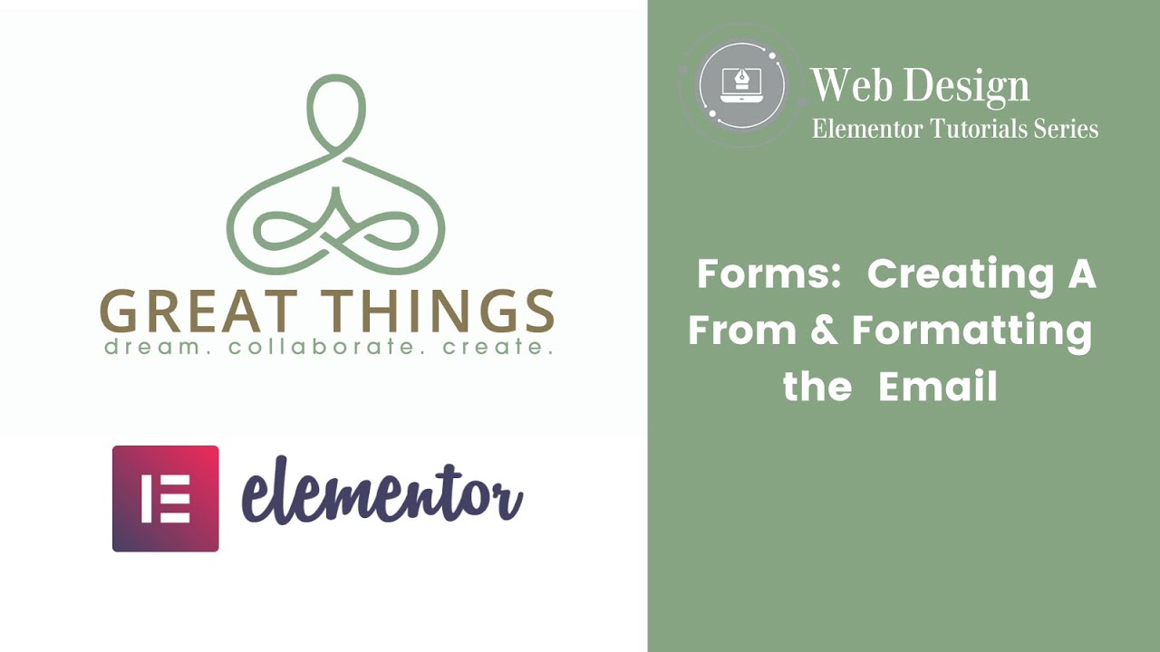 Setting up Elementor Forms and formatting the generated email
