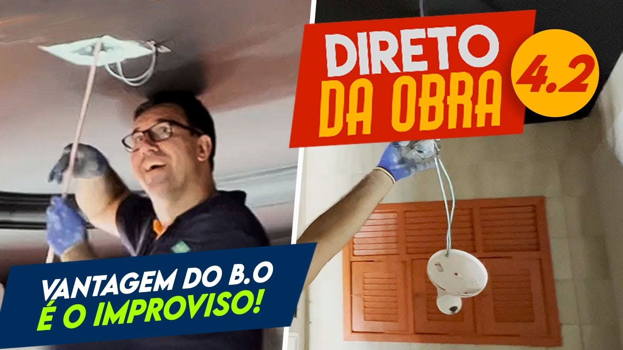 💡 DESCOBRIMOS uma NOVA TÉCNICA para PASSAR CABO SOBRE o FORRO DE GESSO!!!