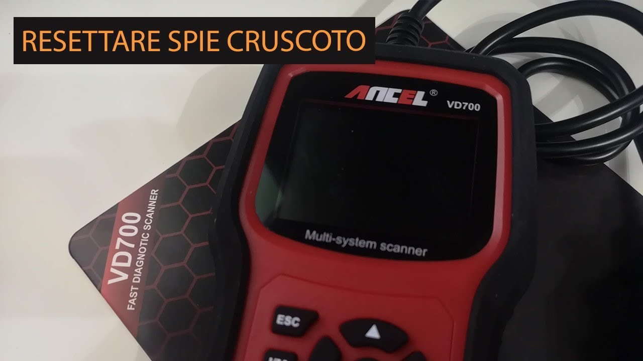 Come resettare le spie sull'auto con OBD2 ANCEL VD700