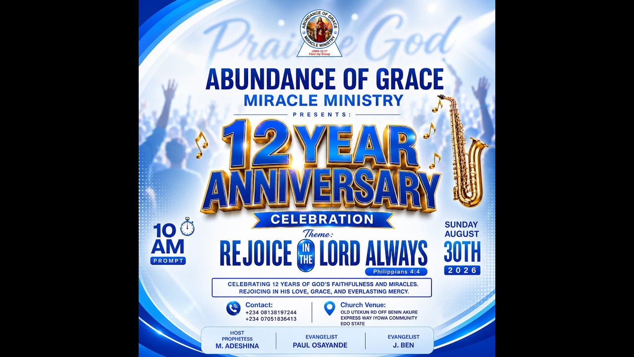 Giving Unto the Lord | Offering Session | AGMM 12th Anniversary