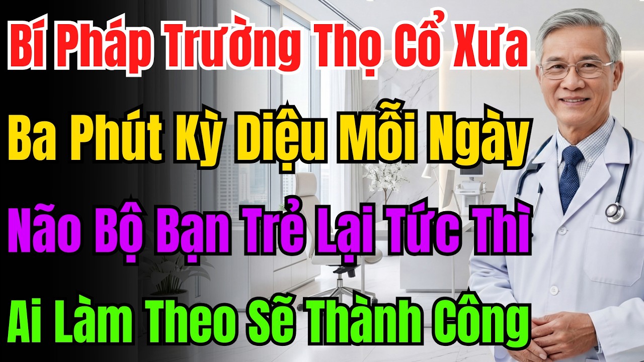 Phương Pháp 'Hồi Sinh' Bằng Ngón Tay Đã Thất Truyền: 3 Phút Mỗi Ngày, Não Trẻ Lại 20 Tuổi.