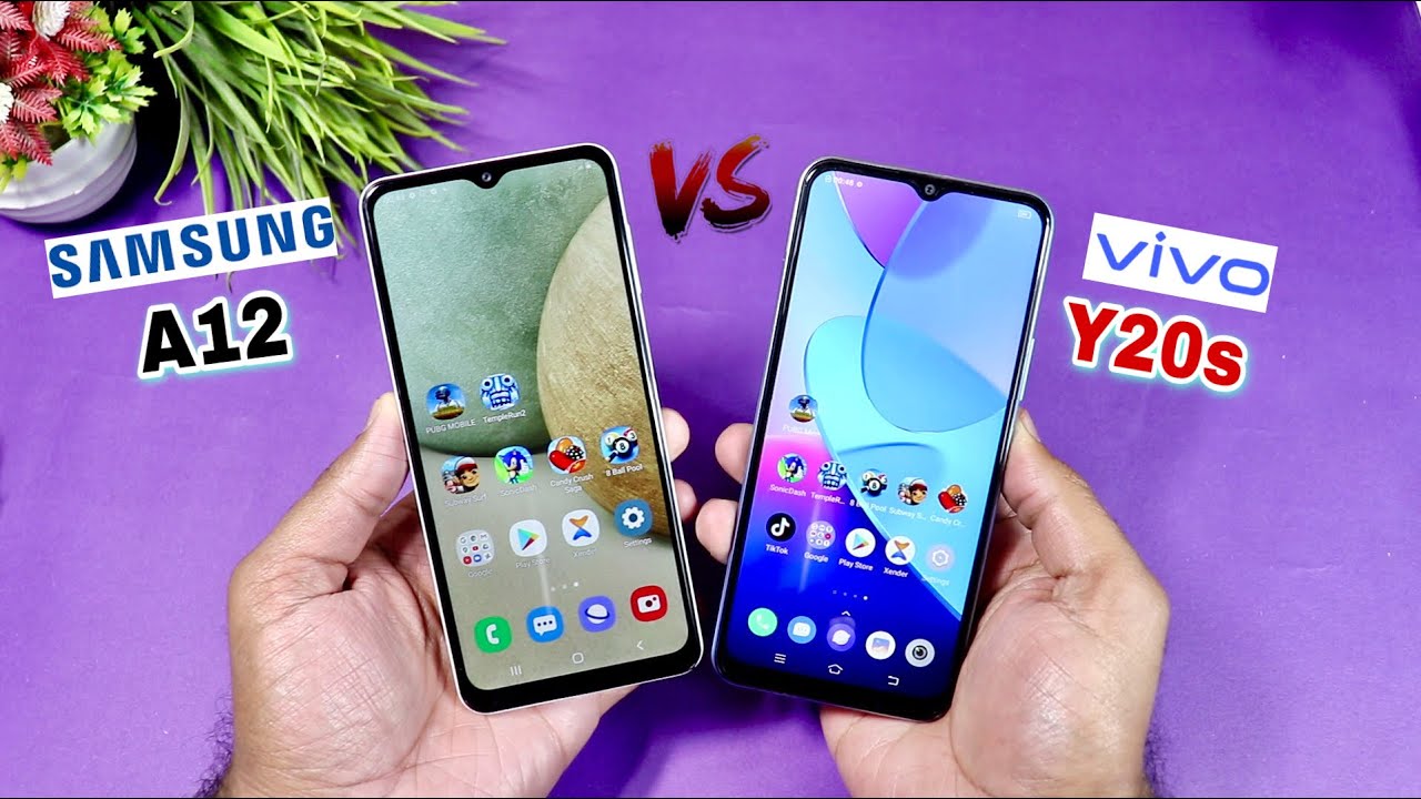 Samsung Galaxy A12 Vs Vivo Y20s Comparison - Speed Test |Camera Test| Hindi/Urdu