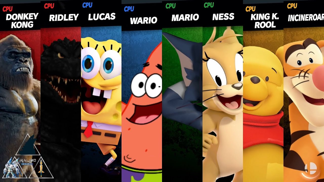Duos Battle: Godzilla & Kong vs SpongeBob & Patrick vs Tom & Jerry vs Pooh and Tigger