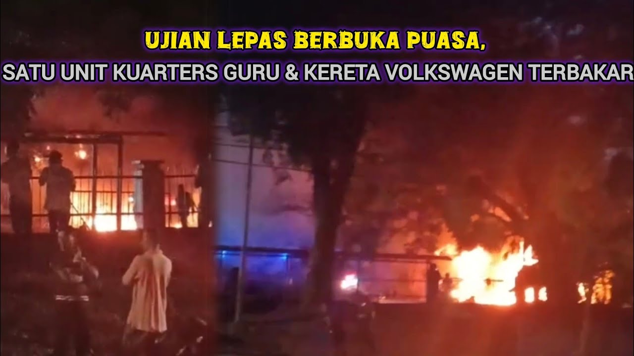 UJIAN PERTAMA RAMADAN‼️RUMAH KUARTERS GURU DI LANGKAWI TERBAKAR
