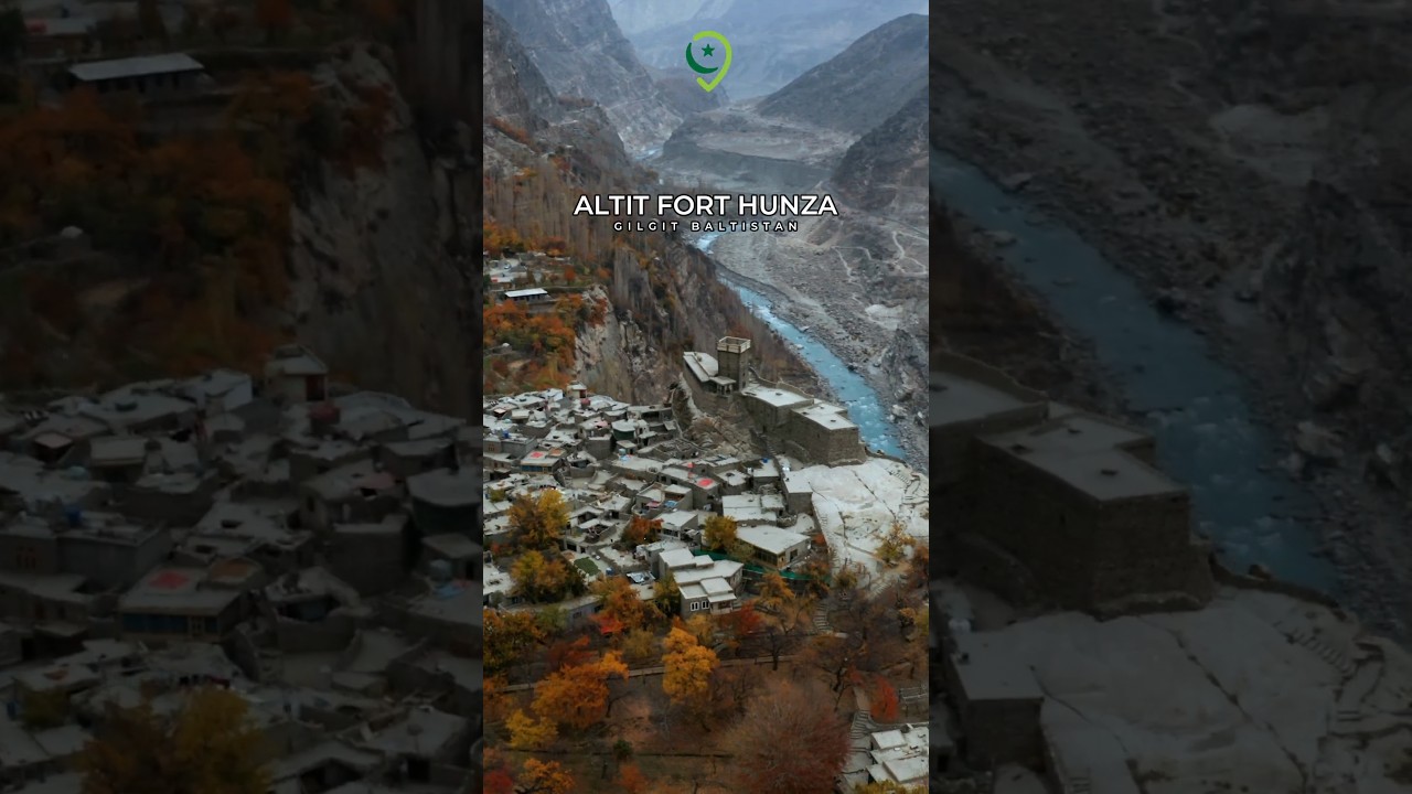 Altit Fort Drone View & Hunza Valley's Autumn Magic Short Video
