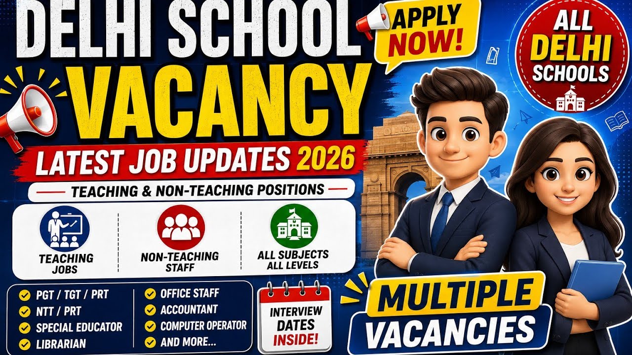 School Jobs Alert | Latest School Vacancy Updates ⭐School Jobs Alert | Teaching & Non-Teaching Jobs