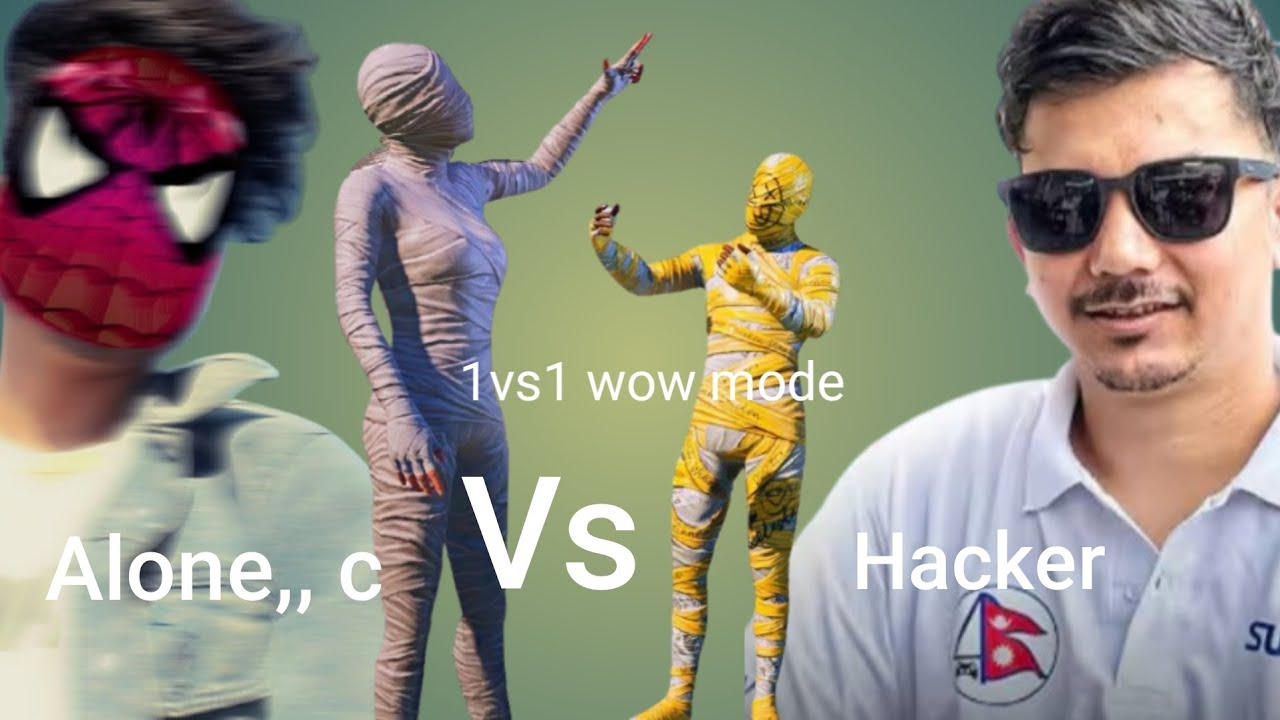 Alone,, c vs Hacker 1v1 wow mode long video👿👿