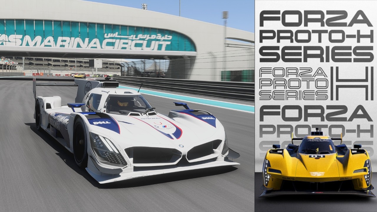 Forza Motorsport - Proto-H - Proto lobbys are something special ... / Bimmer at Yas from the back