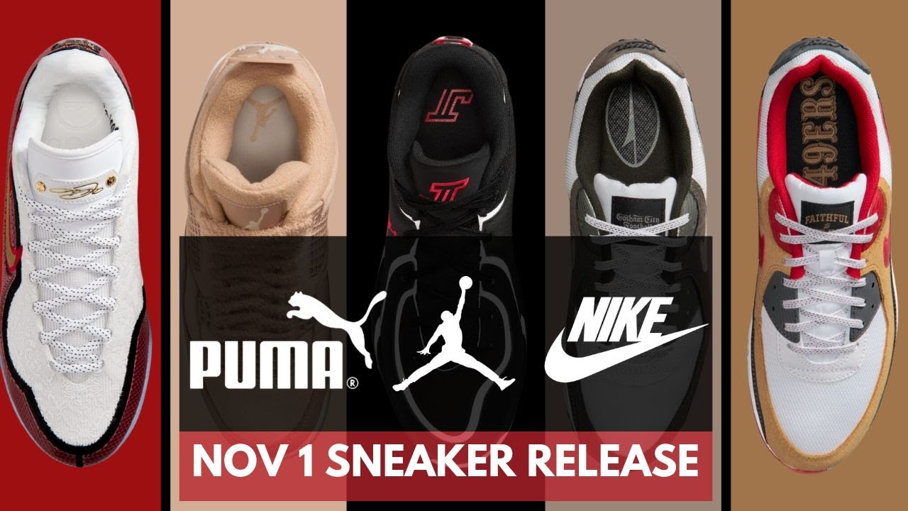ALL SNEAKER RELEASES FOR NOVEMBER 2025! | Air Jordan 4 Cozy Girl, NFL x Nike Air Max & More