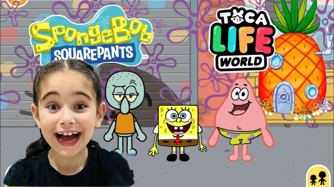 TOCA LİFE WORLDE SÜNGER BOB GELMİŞ !! SPONGE BOB TOCA LİFE WORLD  !!