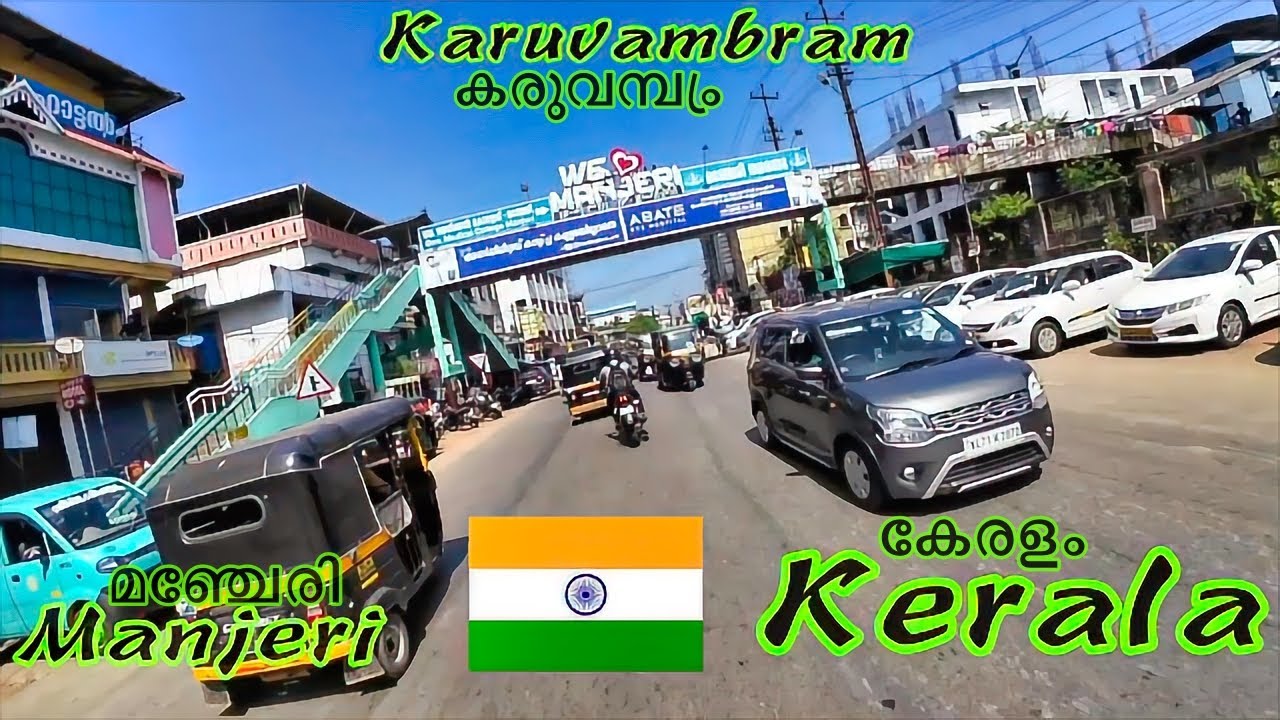 Manjeri, Kerala | Kacherepadi ➔  Karuvvambram  Junction🛵 |  Ride with Vagabond 🍔☕