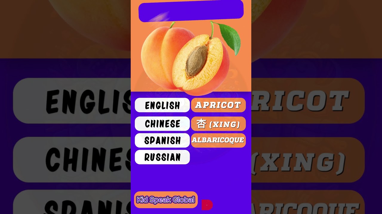 Apricot Adventures Around the World! 🌍🍑  KidSpeak Global #kidslearning  #kids  #childrenseducation
