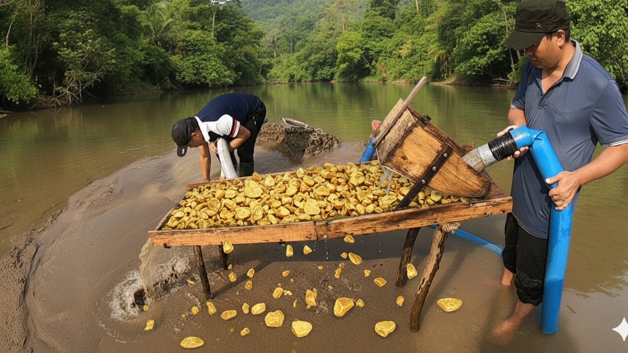 Incredible Gold Discovery Far From Civilization! #gold