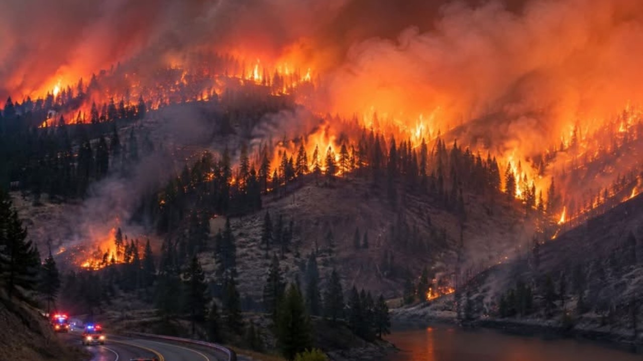 🚨 U.S. Wildfire Emergency: Hawk Fire Burns 10,523 Acres, 14,000 Homes Under Evacuation Orders