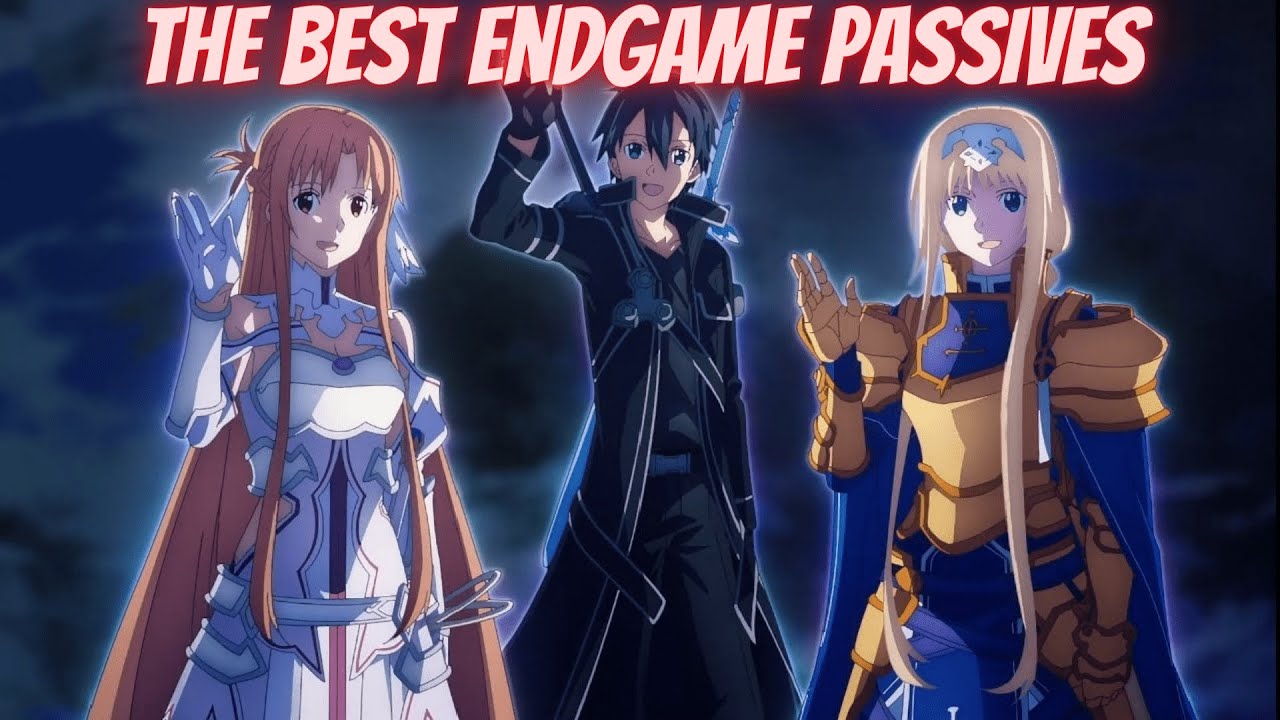 Sword Art Online Alicization Lycoris The Best Endgame Passives