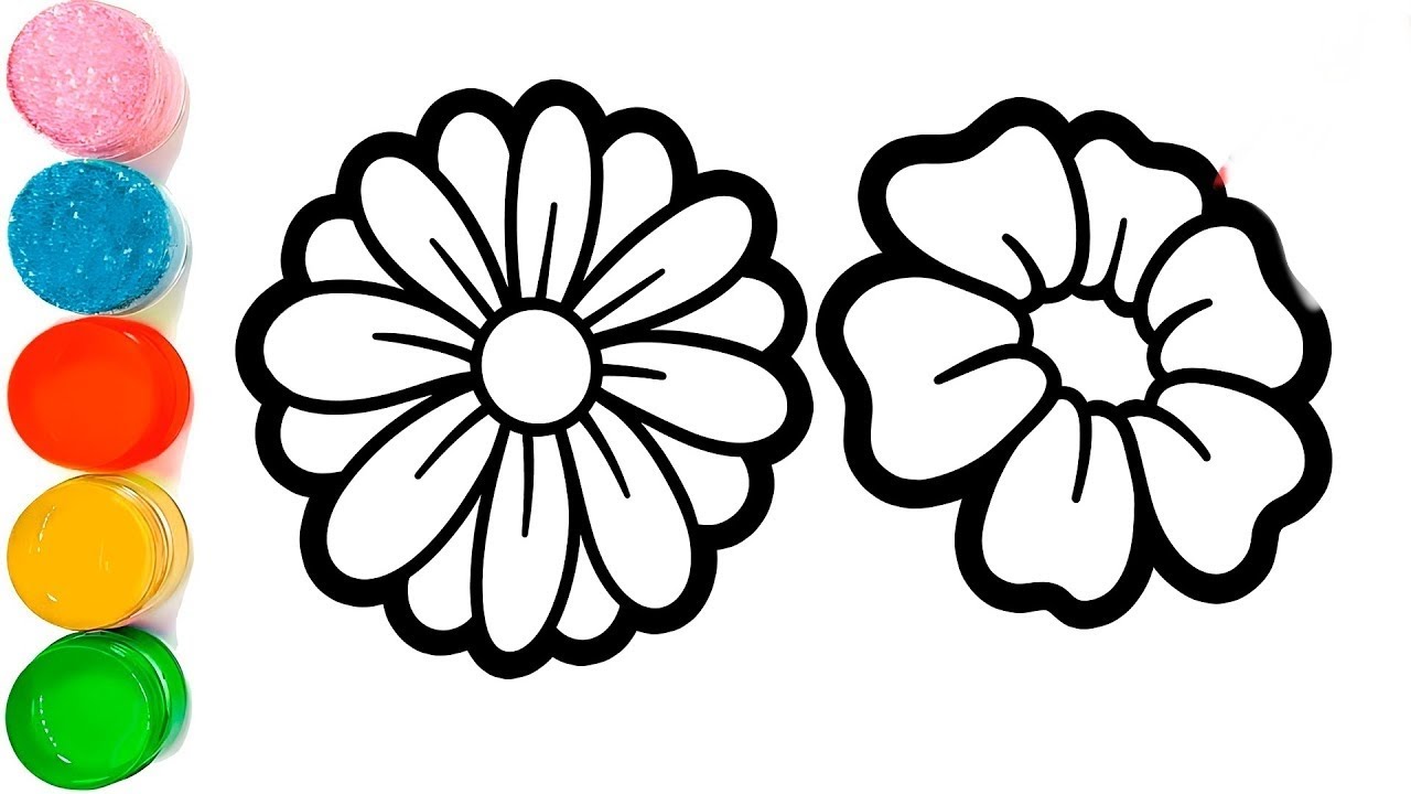 How To Draw a Flowers Drawing | Flower Drawing For Kids | Beautiful Flower Drawing Easy