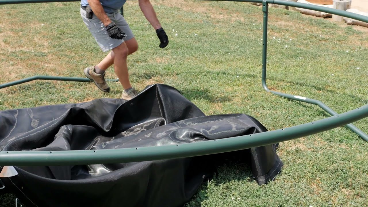 VariableBounce 14' Trampoline- Assembly, Part 2:  Mats, Springs, PowerBounce Springs, and Pad