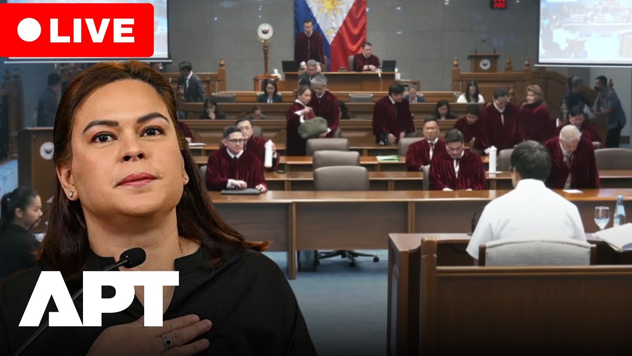 LIVE | Philippine Senate Hears VP Sara Duterte Impeachment Case | APT