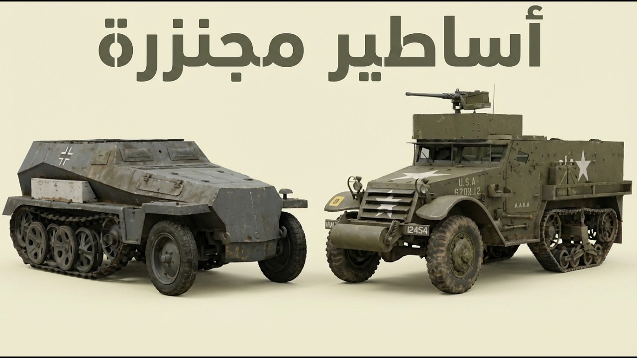 كل مركبات نصف الجنزير (Half-Track) التي استُخدِمَت في الحرب العالمية الثانية
