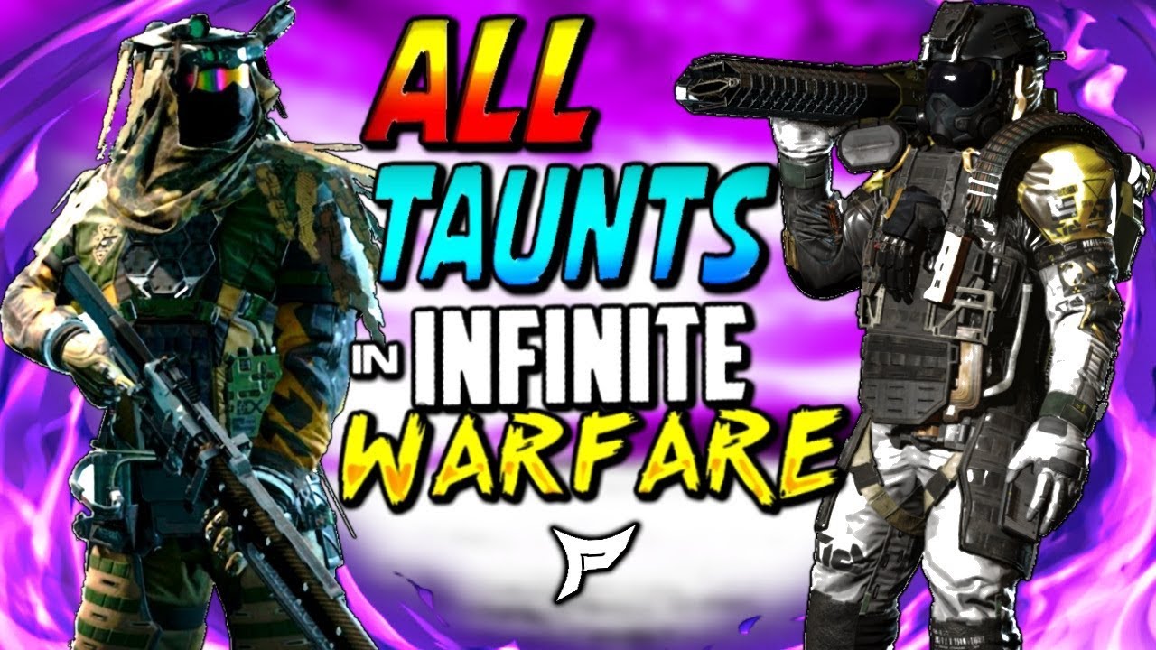 ALL RARE, LEGENDARY & EPIC TAUNTS IN INFINITE WARFARE!