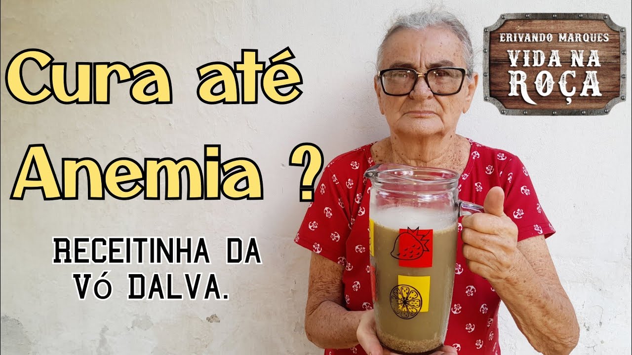 Vó Dalva ensina fazer garapa de rapadura para curar anemia.