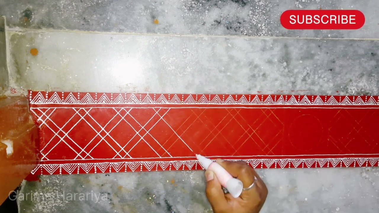 Easy & Beautiful Aipan Deli Design 😍| Uttarakhand Folk Art| ऐपण डिजाइन😍 #garimaharariya #diwali #art