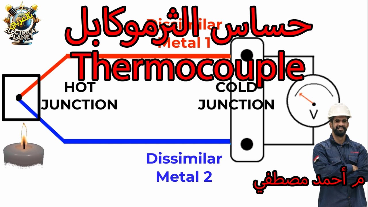 ما هو حساس الثرموكابل thermocouple وماذا يعني  seebeck effect