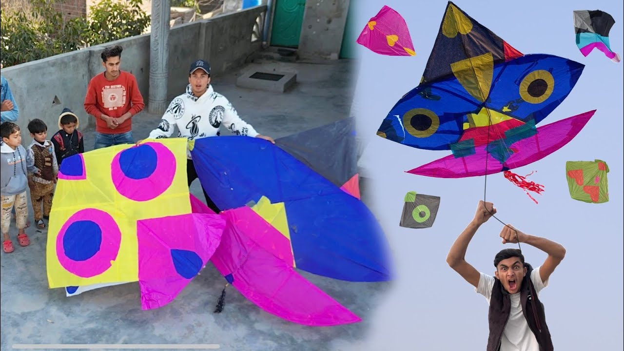 2 Small Kite Catch Roof With Win Big Tukkle | New Kite Game