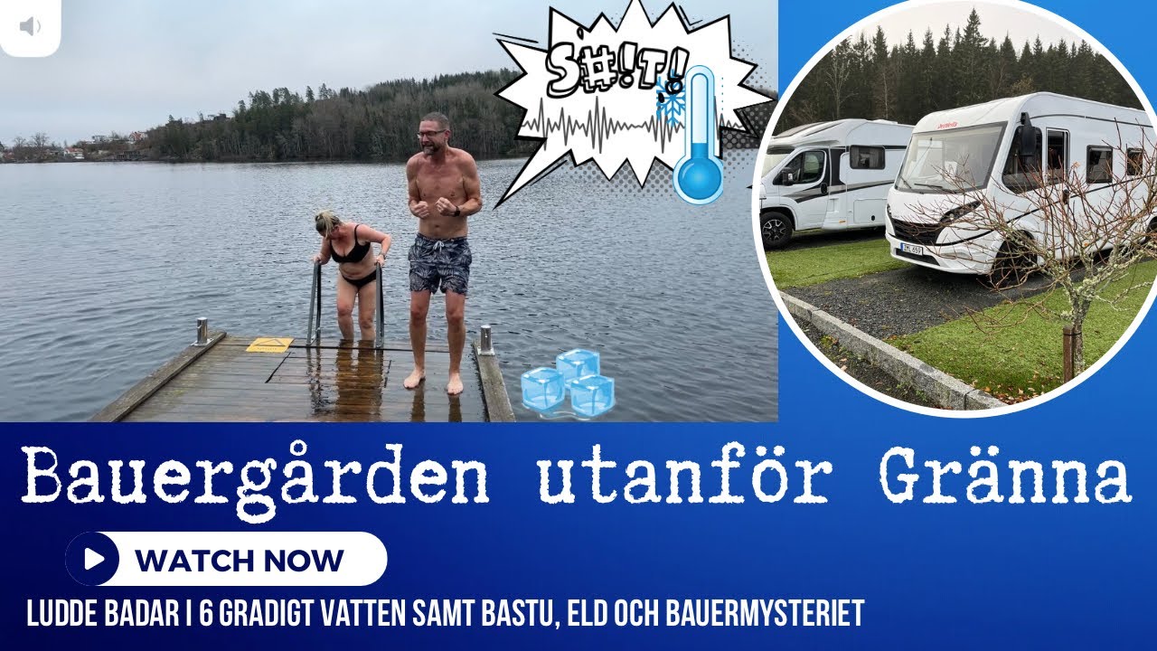 Höstmys på Bauergården - husbil, bastu och kallt dopp