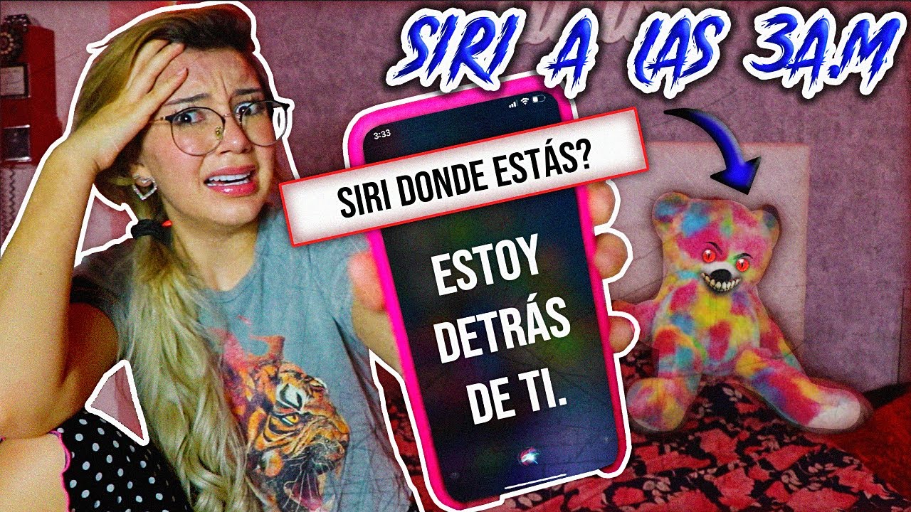 HABLÉ CON SIRI A LAS 3 A.M y esto sucedió... *reto paranormal* - Lulu99