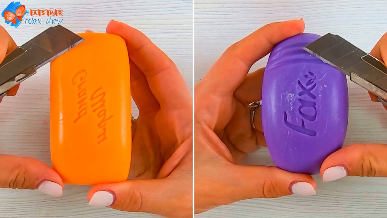 Soap Carving ASMR | Relaxing Sounds | Dry cutting soap | ASMR relax show