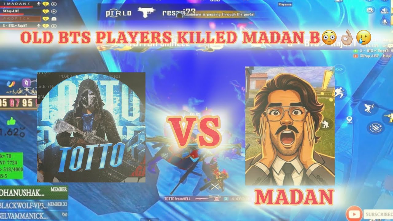 OLD BTS PLAYERS TOTTO & DORA & MAGICIAN KILLED MADAN BRO SQUAD💥🙏🏼🥲MADAN ANGRY😡#madan #dora  #totto 