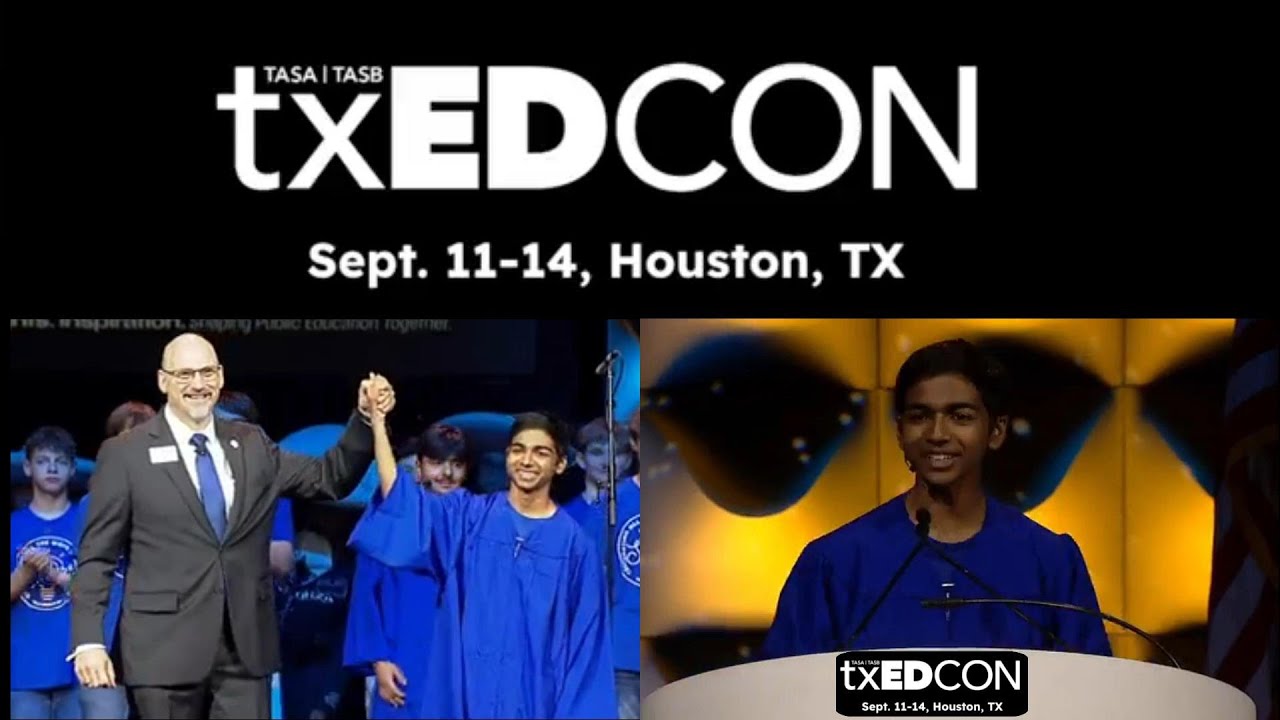 🎤 Akash Vukoti Speech at txEDCON25 | Introducing Dr. Moran - TASA President & SAISD Superintendent