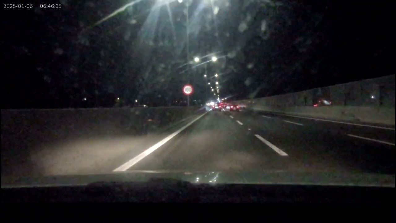 De Santiago centro a Padre Hurtado de noche por Autopista del Sol - Chile 2026